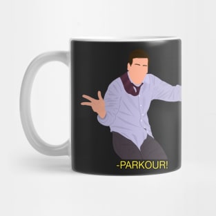 Office Michael Scott Parkour Meme Fan Art Mug